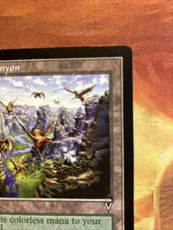 MTG Griffin Canyon Visions Very Lightly Played Condition Land Vintage! - Image 4