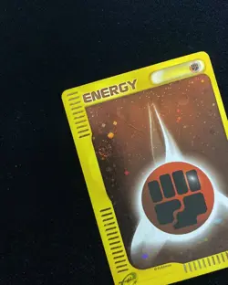 2002 Pokemon TCG Japanese McDonald's Basic Fighting Lightning Energy Holo -RU14 - Image 3
