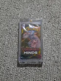 Pokemon TCG Sun and Moon Unified Minds Booster Pack (Mew art) 820650805684 - Image 1