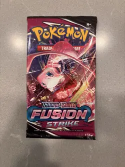 22.2g HEAVY Pokemon TCG Sword & Shield FUSION STRIKE Booster Pack Mew Art - Image 2
