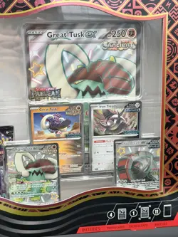 Pokemon TCG PALDEAN FATES Great Tusk Iron Treads Ex Premium Collection - Image 5