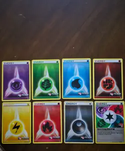2011 Pokemon Black & White Play! Promo Energy Set. Very Nice - Image 1
