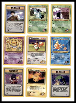 LOT OF 104: Pokemon 1st Edition WOTC Gym Challenge 95% Complete Set Rare - Image 1
