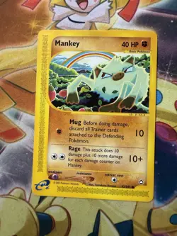 Pokemon Aquapolis MANKEY Common Base Set #92/147 E-Series NM Komiya - Image 1