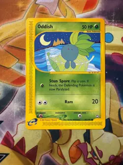 Oddish 097/147 Aquapolis - Vintage Pokemon - Common NM - Image 1