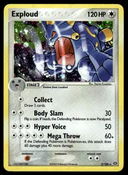 Pokemon TCG Emerald #3/106 Exploud LP - Image 1