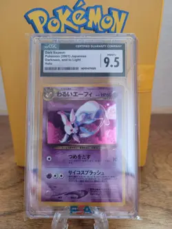 Pokemon TCG Dark Espeon Japanese Darkness, and to Light holo No. 196 Grade 9.5 - Image 1