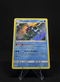 Pokemon TCG - Detective Pikachu - Greninja 9/18 Holo NM - Image 1