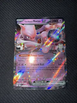 Team Rocket's Mewtwo Ex Play Pokemon Prize Pack Series 8 MINT RARE - Image 1