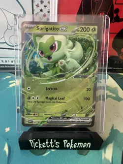 Sprigatito ex - SVP087 Black Star Promo Pokemon - NM/MINT - Image 1