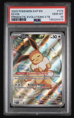 Pokemon TCG Eevee Prismatic Evolutions Black Star Promo Holo PSA 10 - Image 1