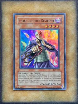 Yugioh Kycoo the Ghost Destroyer LON-062 Super Rare HP - Image 1