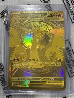 Mega Charizard X EX Phantasmal Flames 130/94 Mega Ultra Rare Gold Card - Image 3