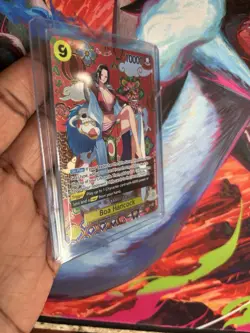Boa Hancock Op-14 One Piece TCG Card Super Rare The Azure Seven - Image 2