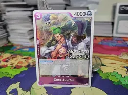Zoro-Juurou OP05-067 Judge Holo Tournament Promo One Piece Card English - Image 1