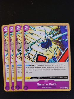 4x One Piece Card Game Gamma Knife Awakening Of The New Era OP05-077 - Image 1