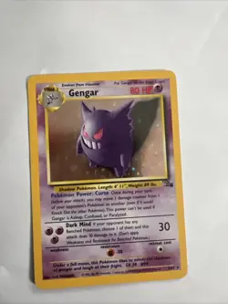Pokemon TCG Gengar Fossil Holo Card 5/62 Unlimited Rare - Image 1