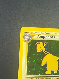 Pokemon TCG Ampharos Neo Revelation Holo Card 1/64 Unlimited Rare LP - Image 5