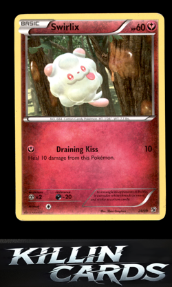 Swirlix 24/39 Pokemon Common Kalos Starter Set Card NM - Image 1