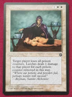 Magic The Gathering HOMELANDS LEECHES white card MTG - Image 1