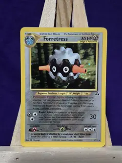 Pokemon TCG Vintage Forretress Neo Discovery Holo Rare Card 2/75 - Image 1