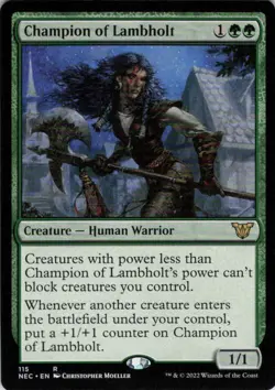 MTG Champion of Lambholt (115) | NM | Commander: Kamigawa: Neon Dynasty {NEC} - Image 1