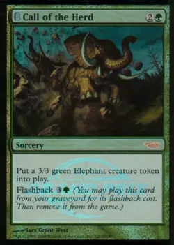 2xCall of the Herd FOIL | EX | DCI Promos | Magic MTG - Image 1