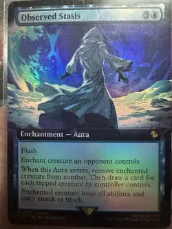 Magic: The Gathering Final Fantasy Extended Art Observed Stasis #113 Foil - Image 1