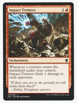 Impact Tremors - Dragons of Tarkir #140 LP Regular MTG Magic the Gathering - Image 1