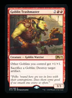 * * 1x Goblin Trashmaster x1 * * M19 MTG NM Near Mint - Image 1