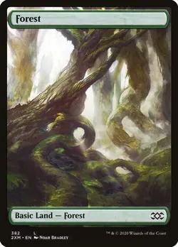 Lot of 20x Forest #382 - 2XM Double Masters - MTG Magic FULL ART Land NM - Image 1