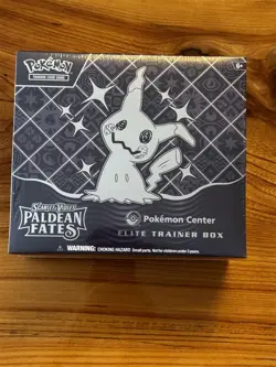 TCG SCARLET & VIOLET PALDEAN FATES POKEMON CENTER ETB ELITE TRAINER BOX SEALED - Image 1