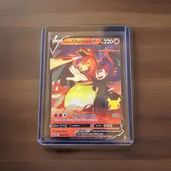 Pokemon TCG Lance's Charizard v SWSH133 Celebrations Black Star Promo Holo NM/M - Image 1