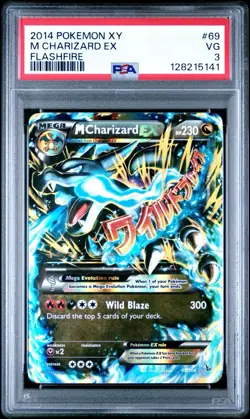 Pokemon M Charizard EX XY Flashfire Holo Rare #69 PSA 3 - Image 1