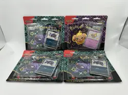 4x Pokemon TCG Paldean Fates Tech Sticker Blister Brand New Sealed - Image 1