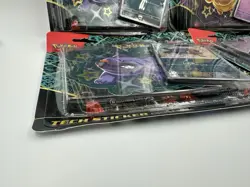 4x Pokemon TCG Paldean Fates Tech Sticker Blister Brand New Sealed - Image 4