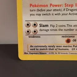 Pokemon TCG Fossil Dragonite 19/62 Non-Holo Rare HP ships fast - Image 5