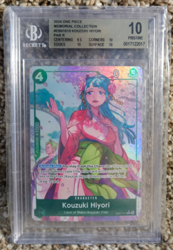 2024 One Piece Kouzuki Hiyori (Alt Art) EB01-013 Memorial Collection Holo BGS 10 - Image 1
