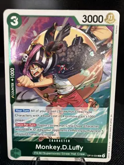 Monkey.D.Luffy - OP14-34 Foil OP14-034 The Azure Sea's Seven One Piece NM! - Image 1