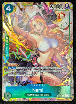 Nami OP14-031 Alternate Art Azure Sea’s Seven One Piece English NM - Image 1