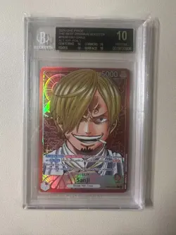 2024 One Piece English PRB01-001 Sanji Leader Alt Art BGS 10 BLACK LABEL!!!! - Image 1