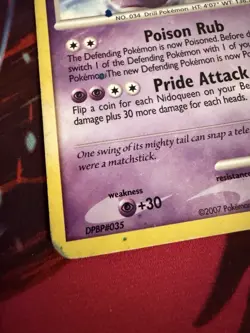Nidoking 34/132 D&P Secret Wonders Rare Pokemon Card - Image 3