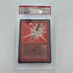 1994 Magic the Gathering Card Antiquities Detonate Gem Mint PSA 10 MTG Card - Image 1