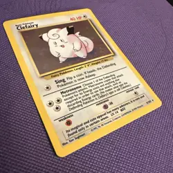 Pokemon TCG Clefairy Base Set Holo Unlimited Rare Card 5/102 - Image 2