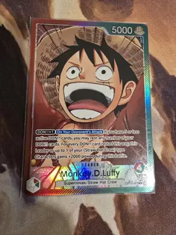 One Piece TCG OP13-001 Monkey D. Luffy Alt Art Leader AA Card Game CCG English - Image 1