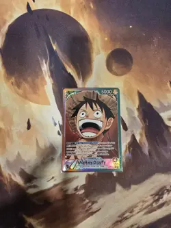 One Piece TCG OP13-001 Monkey D. Luffy Alt Art Leader AA Card Game CCG English - Image 2