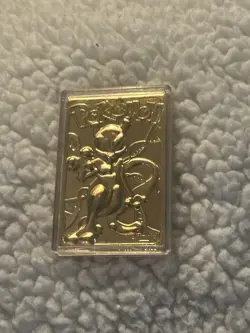 POKEMON MEWTWO 23K GOLD PLATED TRADING CARD BURGER KING 1999 ACTUAL PICS NM - Image 4