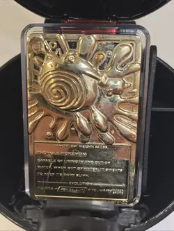 Pokemon Limited Edition 1999 Burger King Poliwhirl 23K Gold Plated Trading Card - Image 2