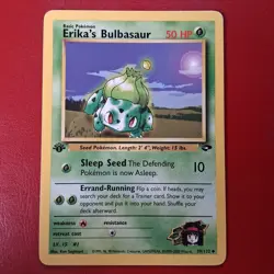 Erika's Bulbasaur 39/132 Gym Challenge Regular FIRST EDITION Pokemon Card Lp - Image 1