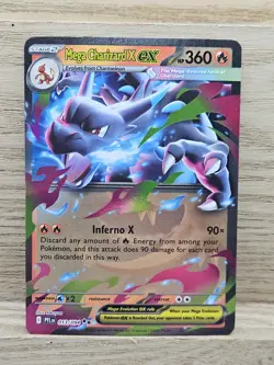 Mega Charizard X ex Pokemon Card TCG Phantasmal Flames 013/094 Double Rare Holo - Image 1